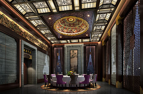 沙依巴克低调奢华的新中式酒店设计效果图